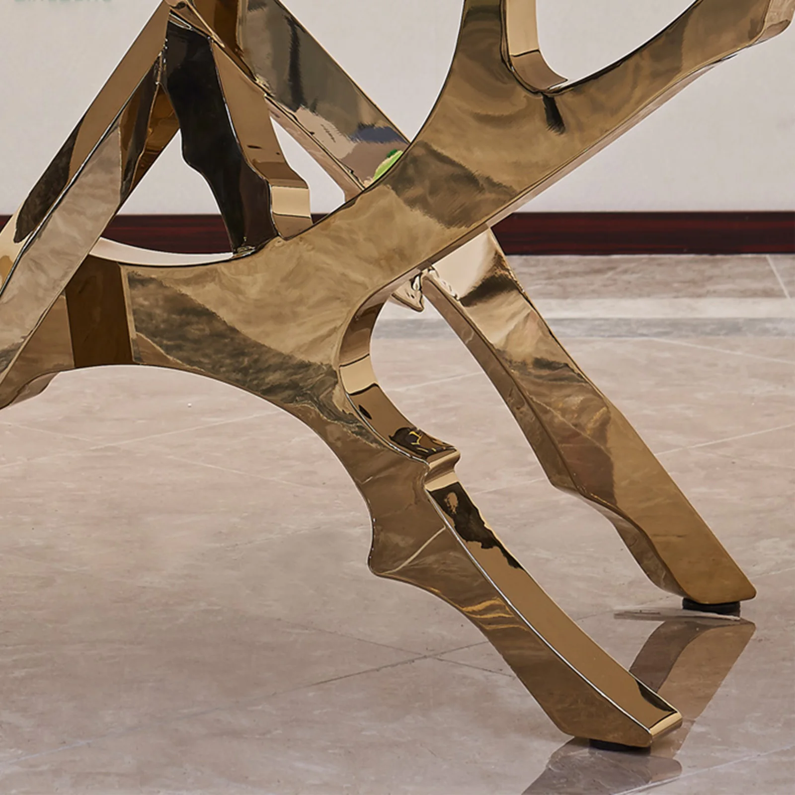 Elegant Mesas Metal Dining Table Legs Luxury Dining Table Set 8 Seater