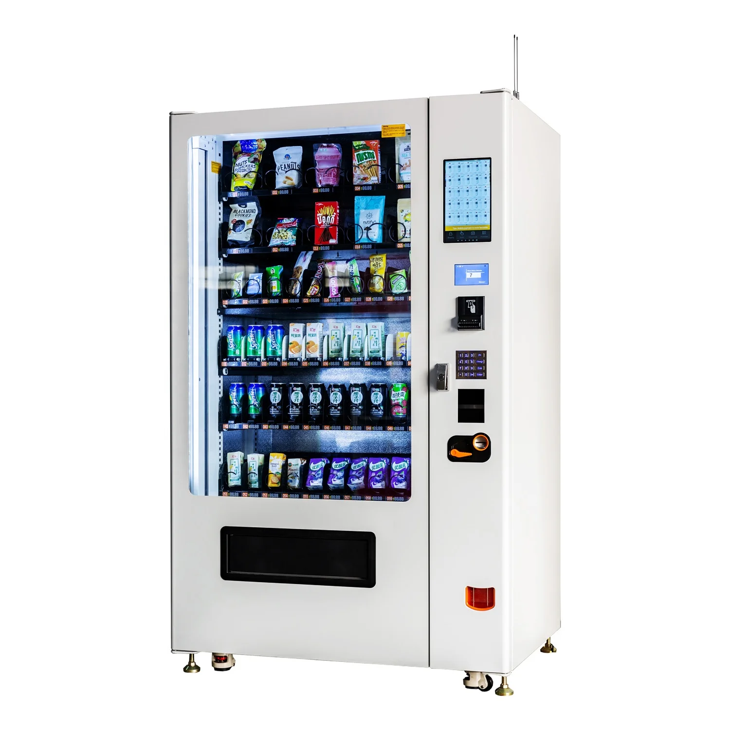 Прямая продажа с завода торговый автомат для закусок и напитков сенсорным