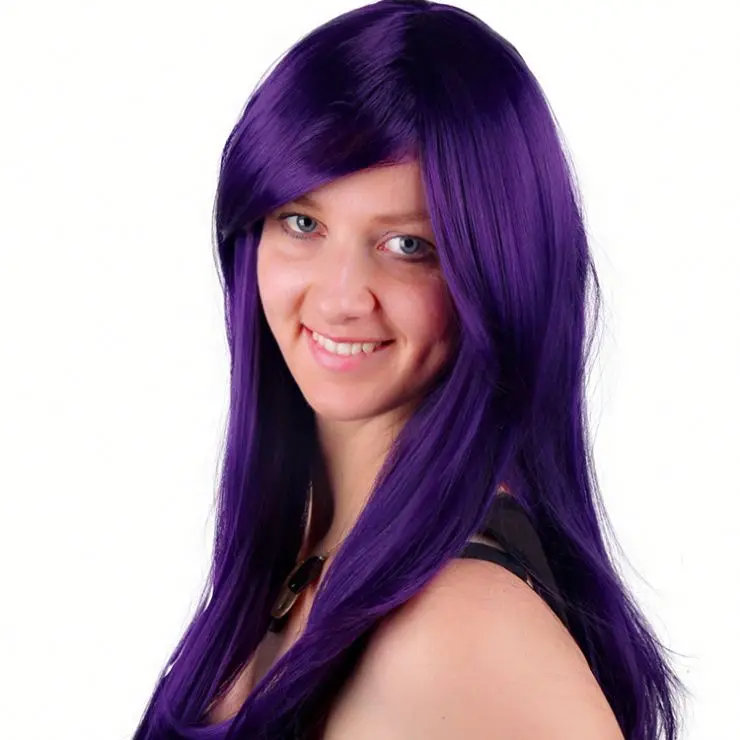KBL-Perfect purper lady deep wave sensational wigfull lace wig,