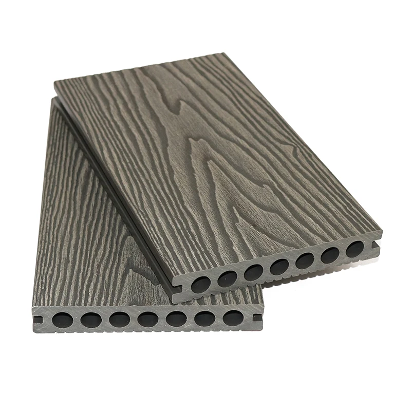 china manufacture 3d emboss luxury click vinyl wpc decking 148mm wood plastic composite flooring wide