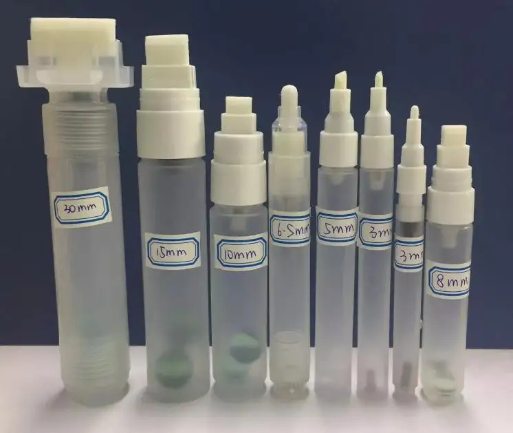
Marcador 0.7mm 3mm 4.5mm 8mm 10mm 15mm 16mm 30mm 50mm empty marker paint refil pen/ 