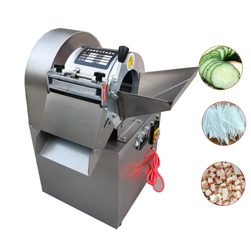 Commercial Potato Cutting Machine Electric Slicer Vegetables Cut Dicing Machine Ginger Cutter Shredder Food Processor