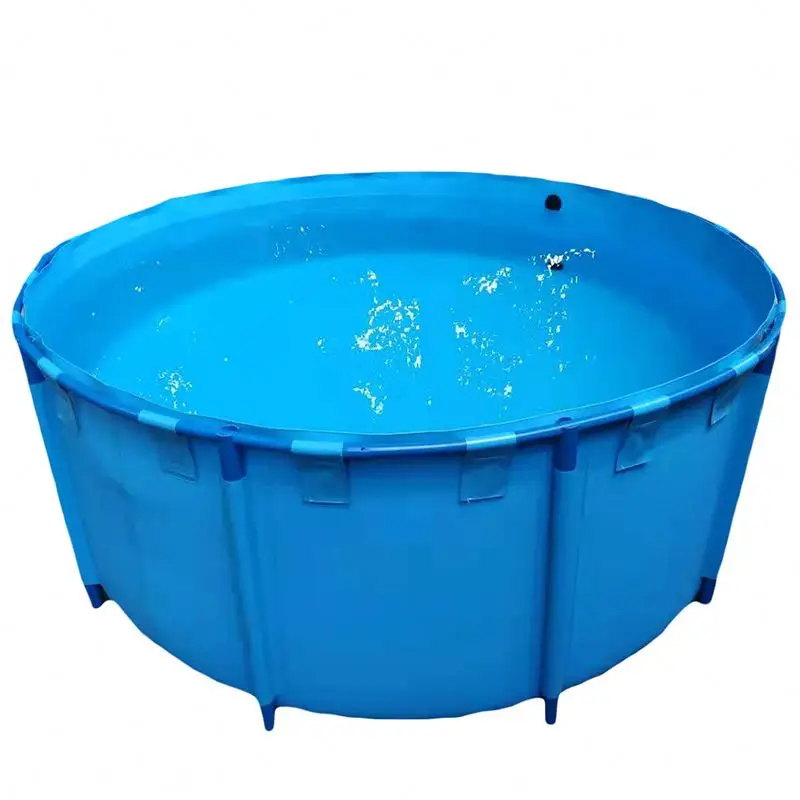 Aquarium Fish Tank Good Quuality Square Shape Various Sizes Tarpaulin Foldable Large Plastic Fish Ponds For Koi Fish