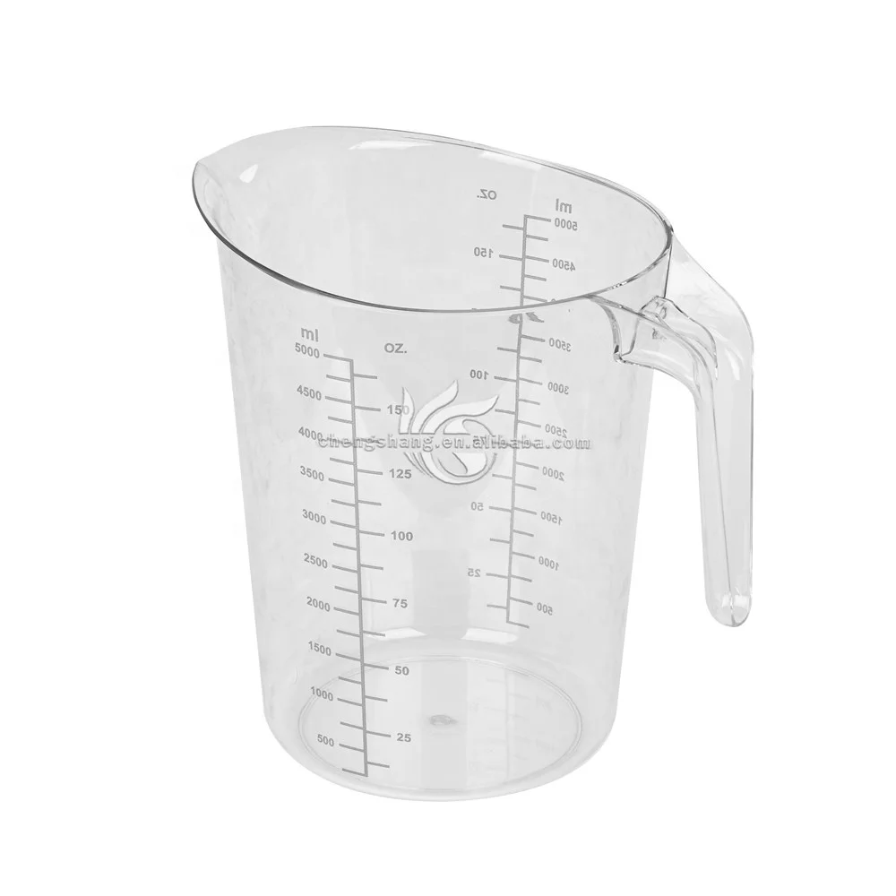 Plastic Measuring Cup Plastic Clear Marking Heat-resistant Angled Grip Spout Stackable Measuring Cup