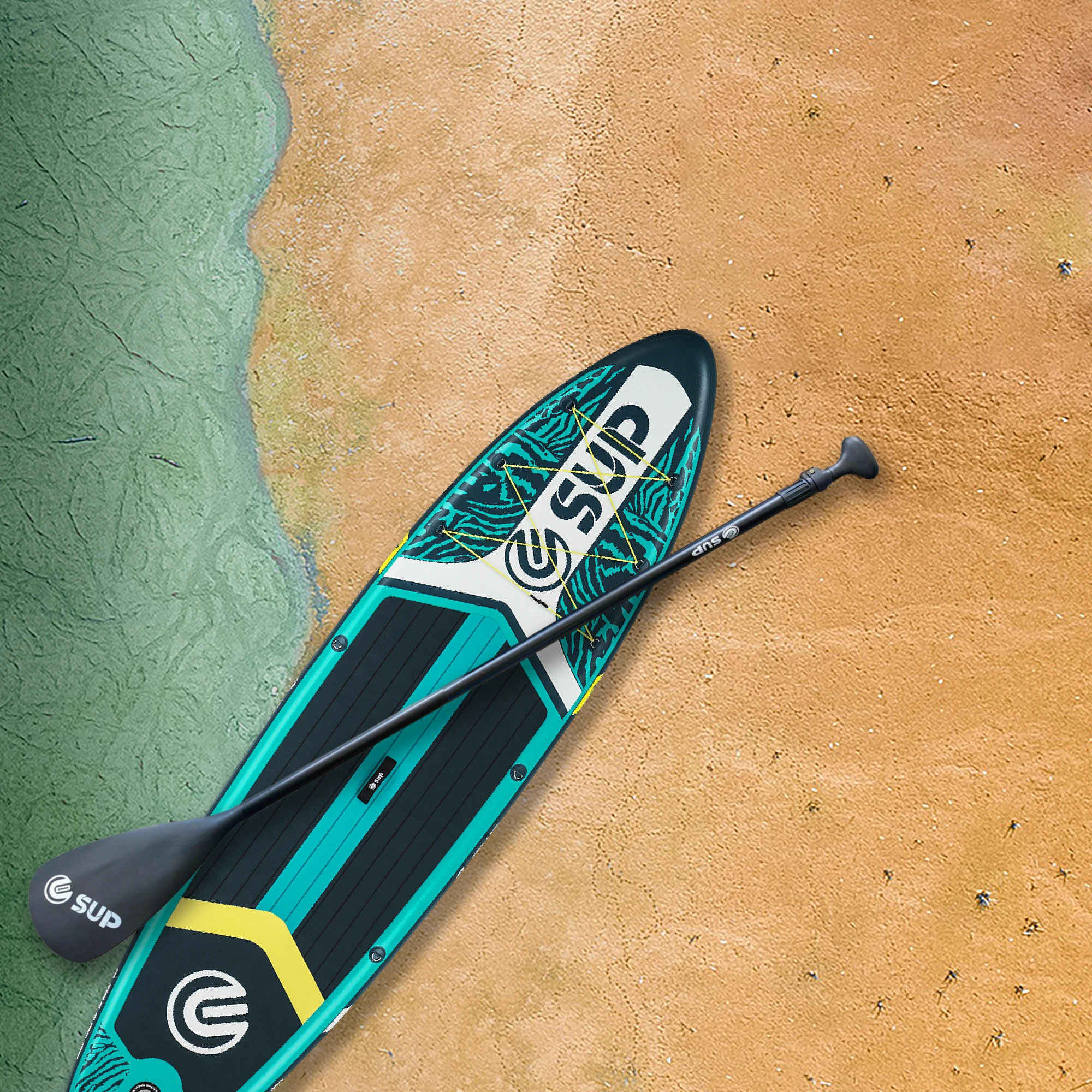 Easy carry surf board surfboards paddle board dock Tandem sup board suitable for 2 person water play surfing