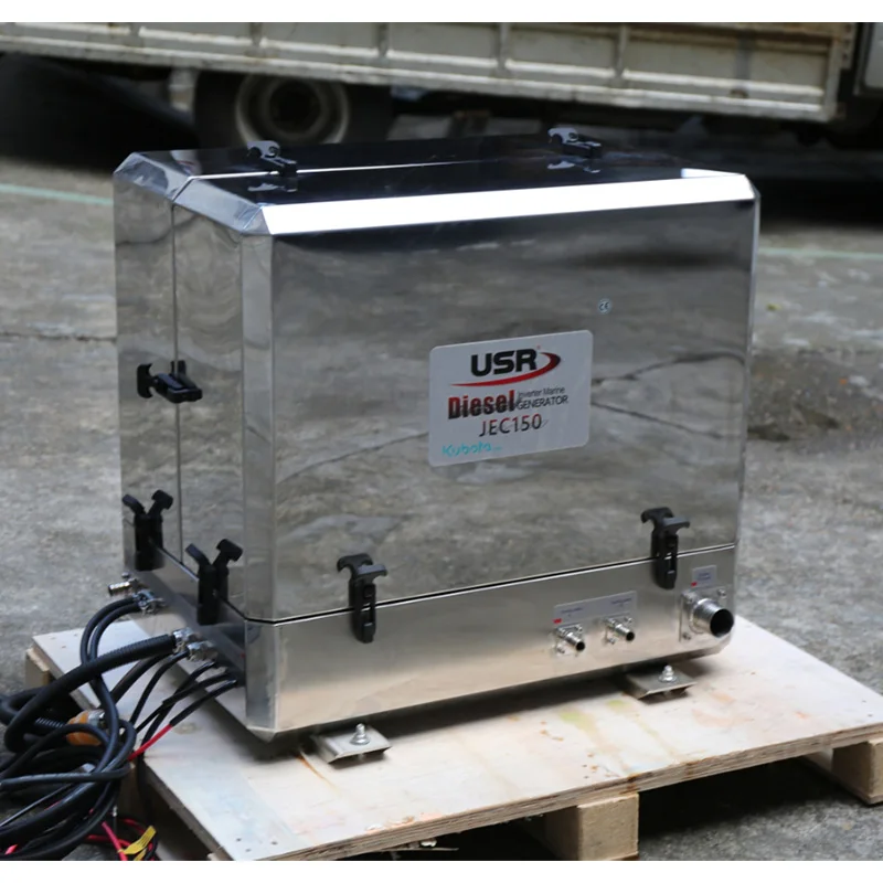 Super Silent 25kw Kubota Engine Marine Diesel Generator Remote Start with Keel Cooling System 110v/220v Boats Electric Governor