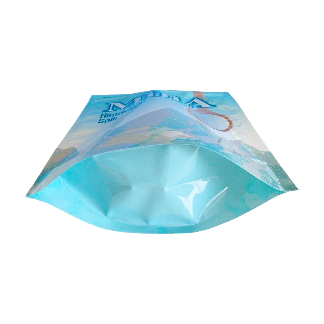 
Chinese Factory Customized Printed Zipper Stand Up Pouch Mylar Bags 2KG Sea Salt Packing Ziplock Bags 