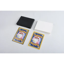 Hot selling black and white yugioh poke mon  games card sleeves tcg pp matte card sleeves