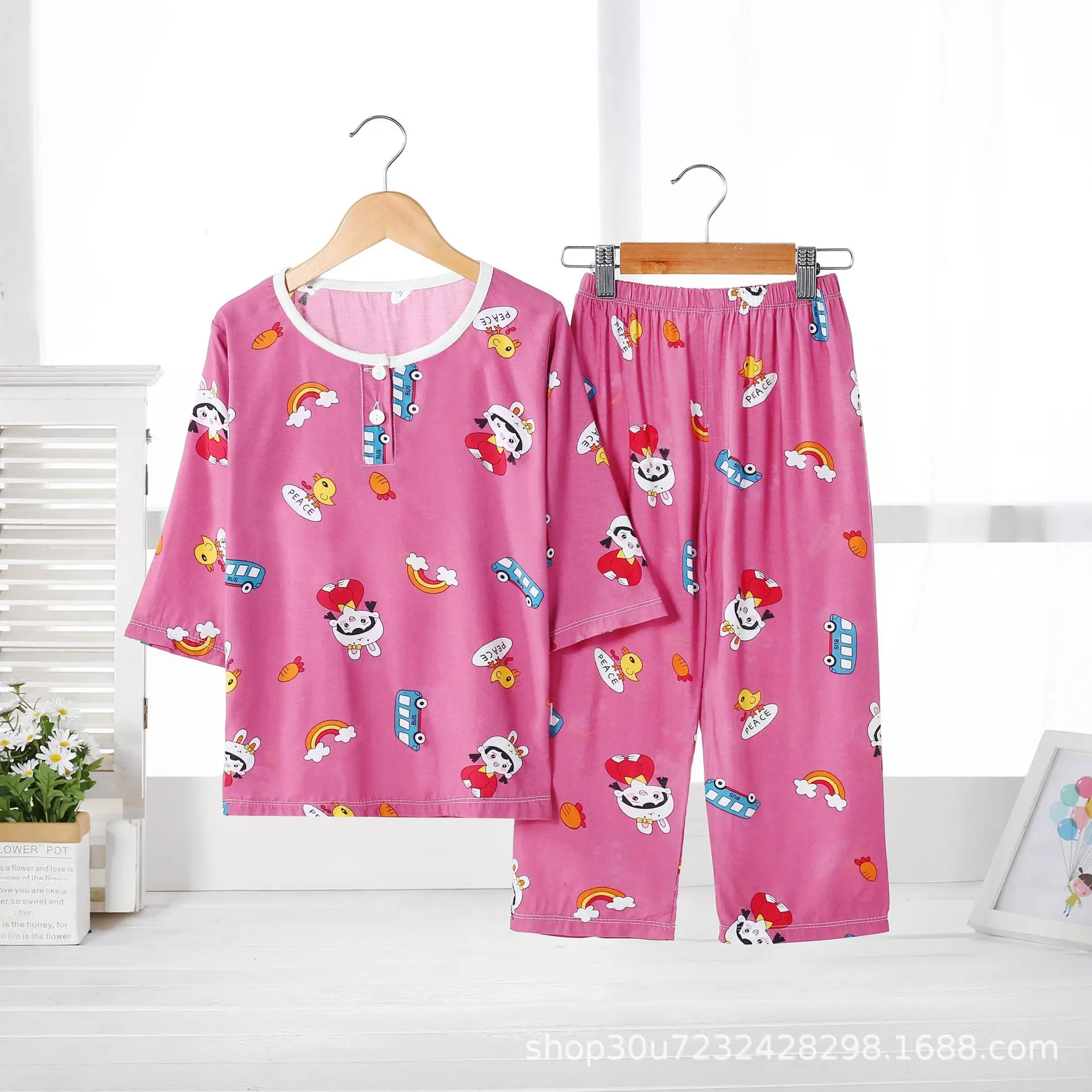 
Children aged 0-18 Girls and Boys 2pcs set clothes good quality baby clothes + pants on sale 