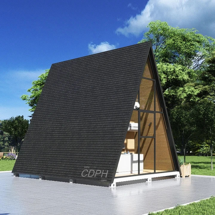 Modern Flat Pack Prefabricated Modular Container Villas Offices Public Toilets Movable Foldable Prefab Triangle Houses