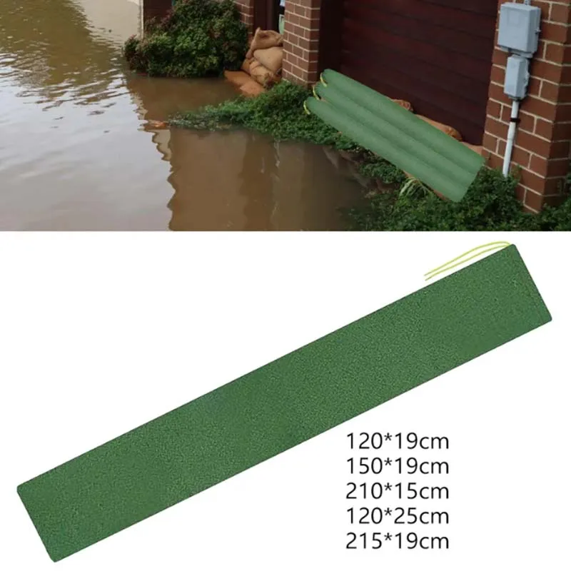 Sandbag Water Barrier Thickened Green Canvas Sand Bags for Flooding Garage Flood Protection Barriers Flexible Flood Protection