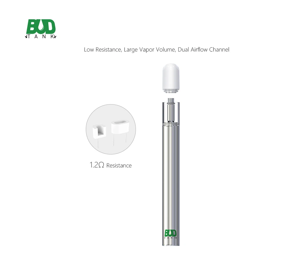 
Buddy Electronic Cigarette 510 Thread 0.5m1ml Empty CBD Oil one time use Vape Pen can match different types of oil 