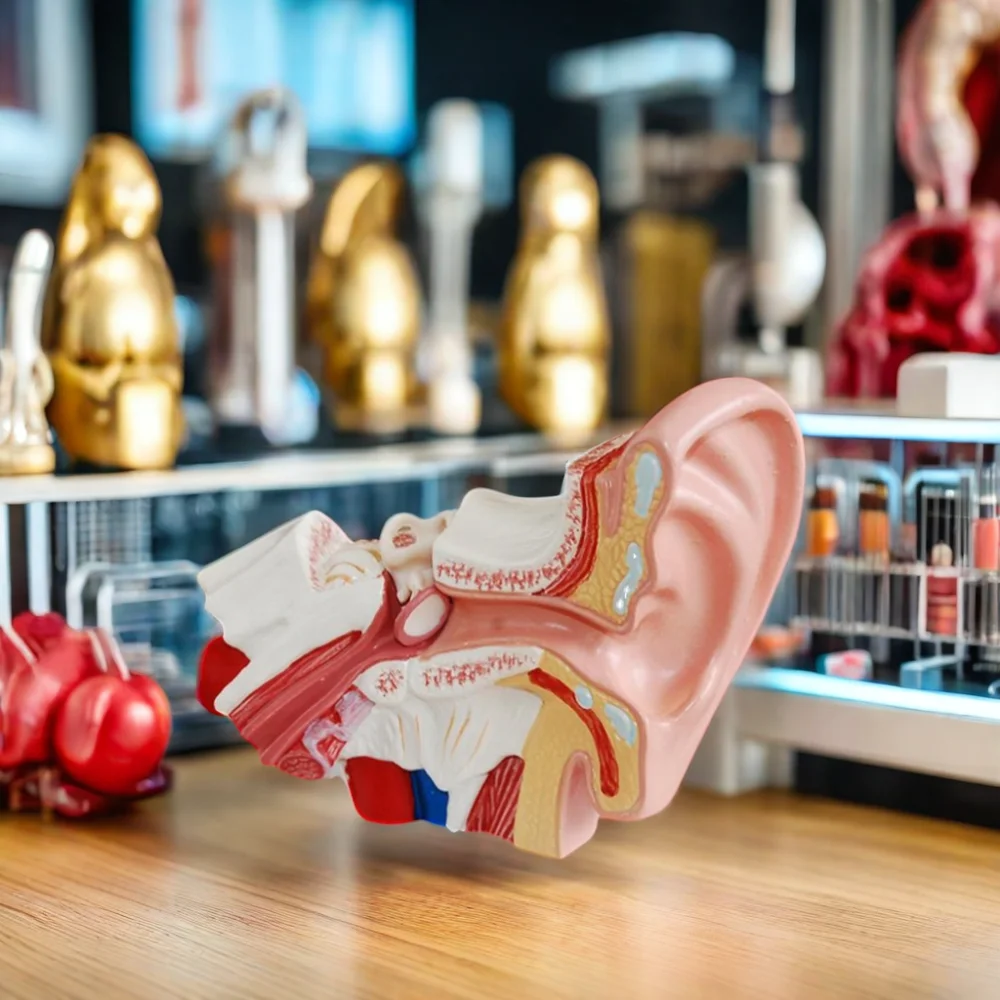 DARHMMY Medical Science Anatomical Type Human Ear Simulation Desktop Model