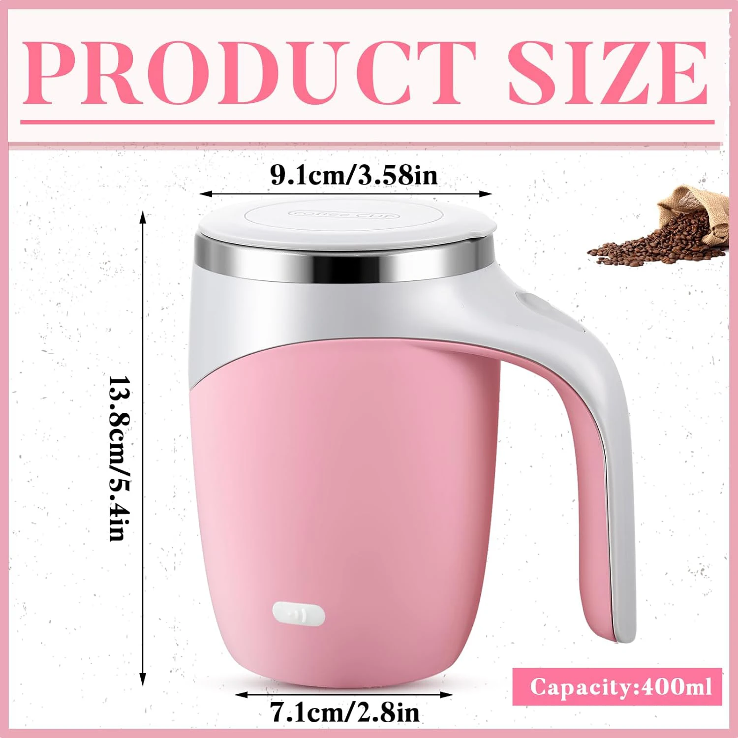 Hot Automatic Self Stirring Magnetic Mug Creative Stainless Steel Coffee Milk Mixing Cup Blender Lazy Smart Mixer Thermal Cup