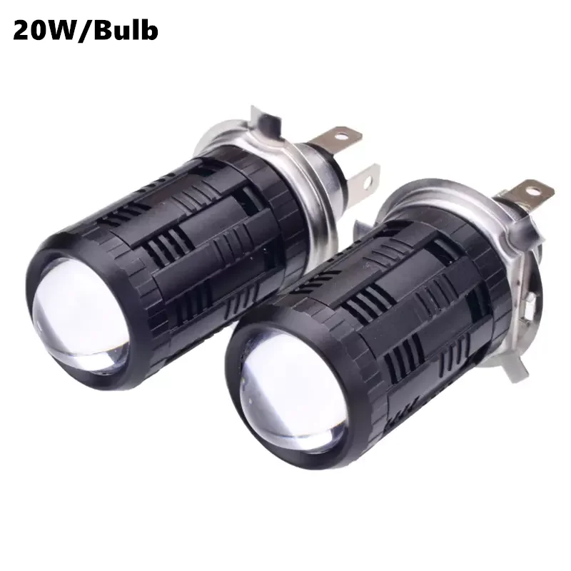 Светодиодные лампы Senlo M2A для фар мотоциклов, двухцветные LED лампы H4 BA20D, противотуманные фары