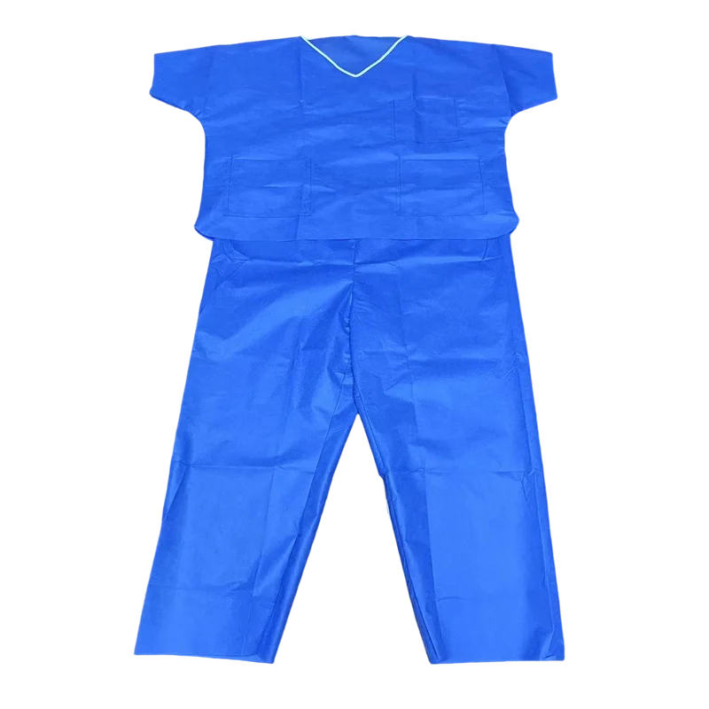 Breathable back panel surgical scrub suits oem manufacturer wholesale disposable medical scrub suit Surgeon scrubs