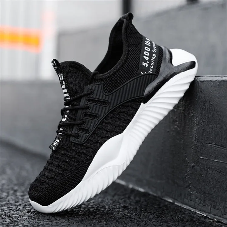 New Casual Mesh Shoes For Men Fashion Student Running Fashion Shoes Sports Breathable Flying Woven Mesh Shoes For Men