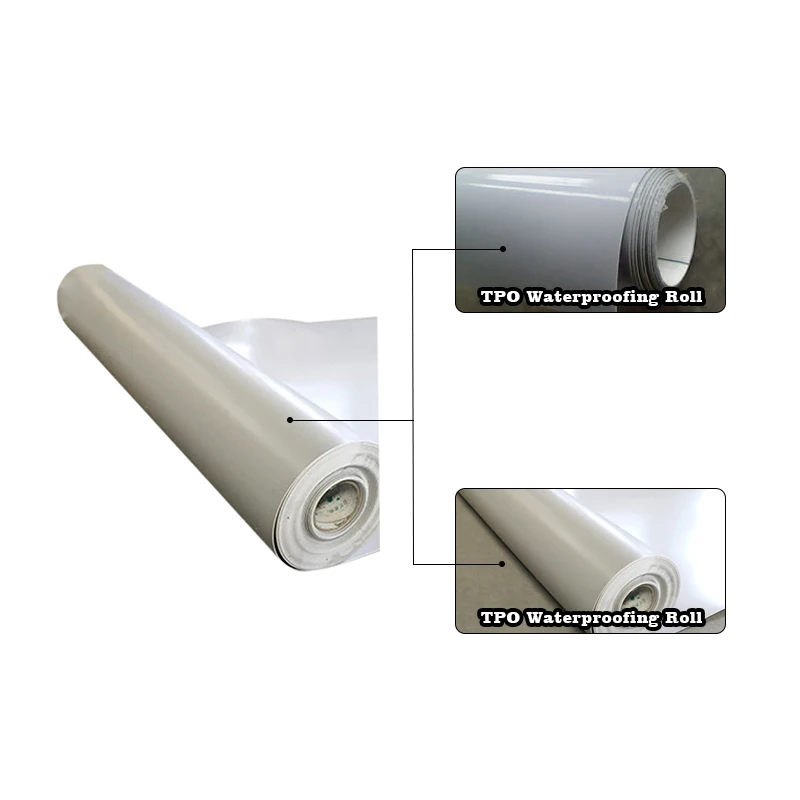 high strength 1.8mm 2t.0mm TPO polymer waterproof membrane for water system landscape for basemen