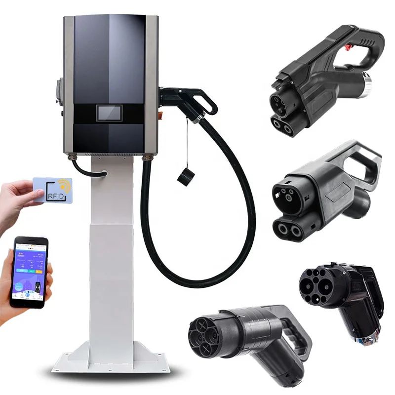 Charging Station Fast ID4 Charger Level 3 Wallbox EVSE 7 15 20 Kwh Mode 4 30 DC 100A 50A 60A 33A 25A 20A for VW ID6 Charger DC