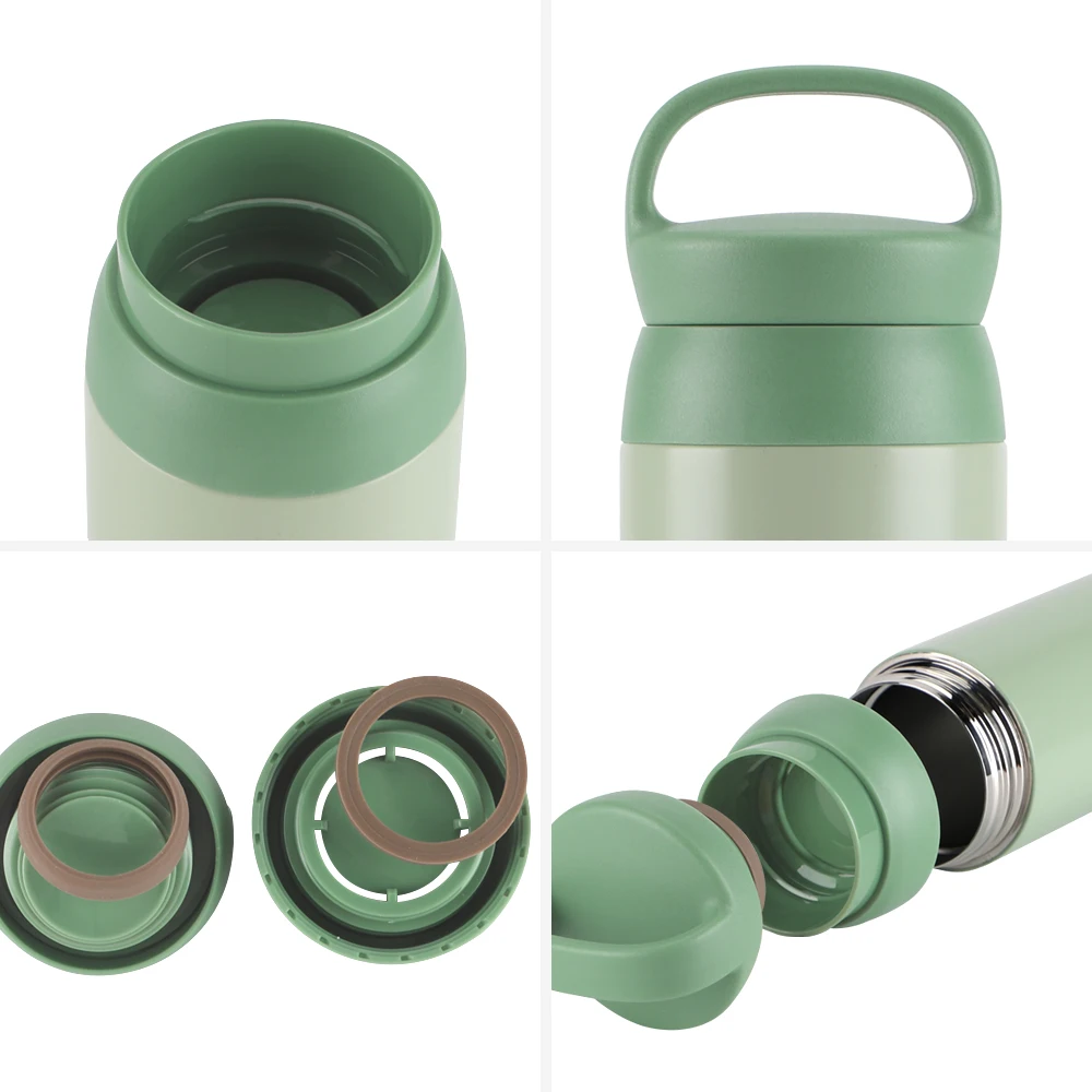 12 oz Custom Logo and Color Portable Insulated Double Wall Stainless Steel Vacuum Flask