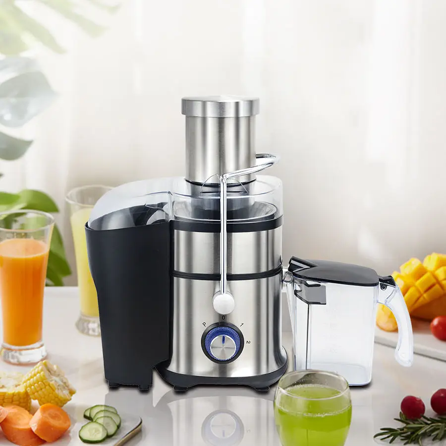Juicer with 900W Motor,Juicer Machine with 3 Feed Chute, Dual Speeds Juice Maker Anti-Drip Function Centrifugal Juicer