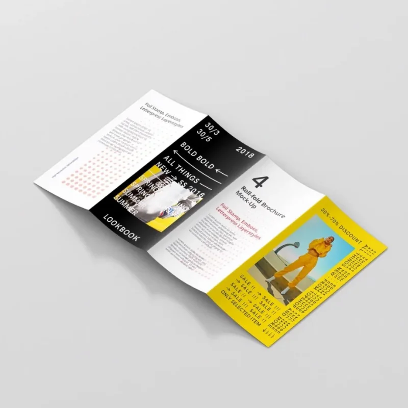 Custom Design Custom Promotional Business Flyer Printing for Discount Advertising Brochure Leaflet Printing