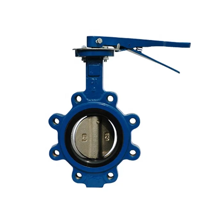 Pn16, JIS10k, ANSI150 Ductile Iron Cast Iron Lug Type Butterfly Valve