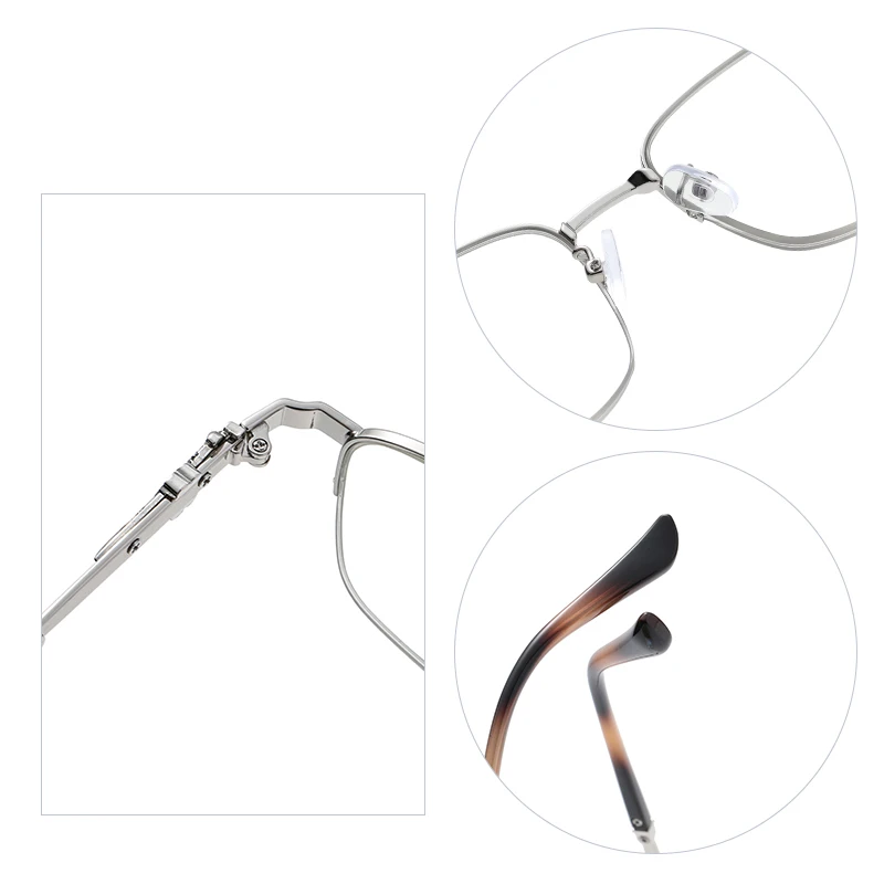 Оптовая продажа с фабрики Eugenia 2022 классические женские металлические очки для чтения в полуоправе блокировкой синего света и овальной