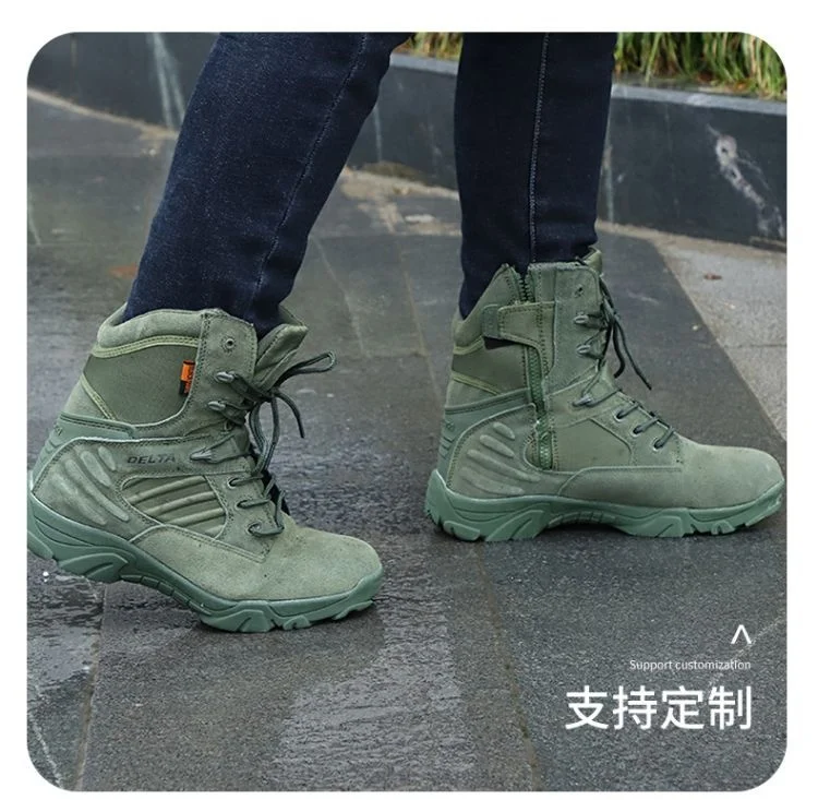 Delta Light Weight Double Men Sports Genuine Leather Tactical Boots For Mens Shoes