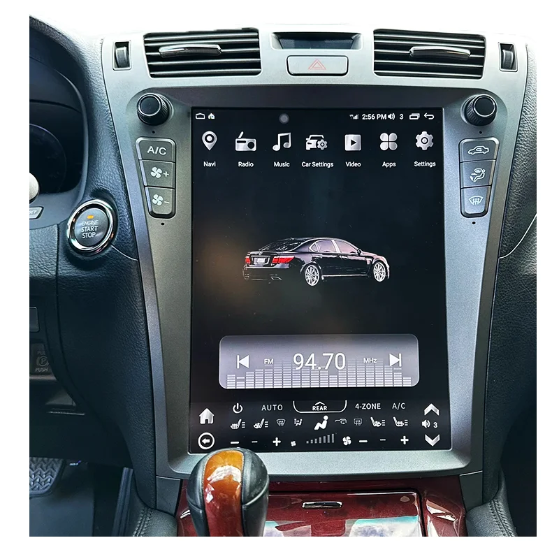 13INCH Vertical Touch Screen Android Carplay Navi Radio For Lexus LS 460 LS460 2007 -  2011 2012 Stereo Head Unite Replacement