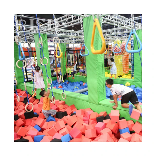 Indoor playground equipment jumping and running trampoline park with many functions