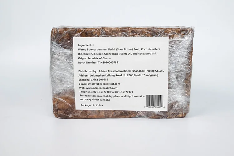 Factory Price African Ghana Black Soap Wholesale 1kg Organic Raw African Black Soap