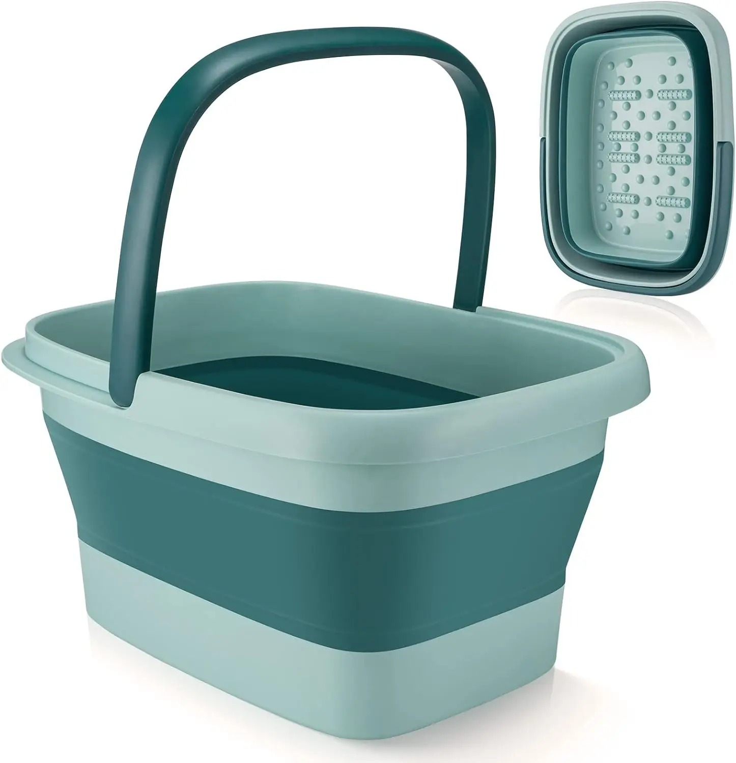 Multifunction Collapsible Foot Spa Soak Tub Garden watering bucket Car wash bucket with Handle