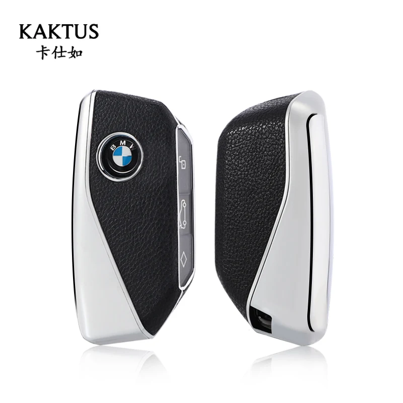 Кожаный чехол для брелока BMW X1/7 серии 735li /740li / i7/ IX/Новый XM /X7 автомобильных ключей