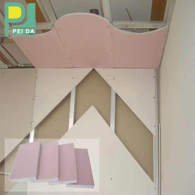 High Quality Fireproof Gypsum Board Room Decoration Drywall Plasterboard China