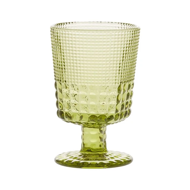 Mechanism Retro Wine Water Whiskey Glasses Cup Embossed Blue Drink Glass Goblet