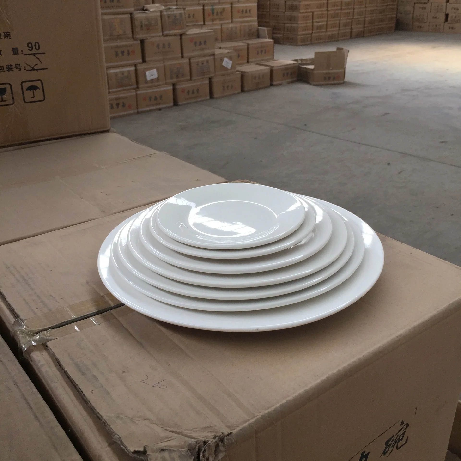 Оптовый Производитель поставщик 5 6 7 8 9 10 дюймов белая керамическая фарфоровая Салатница