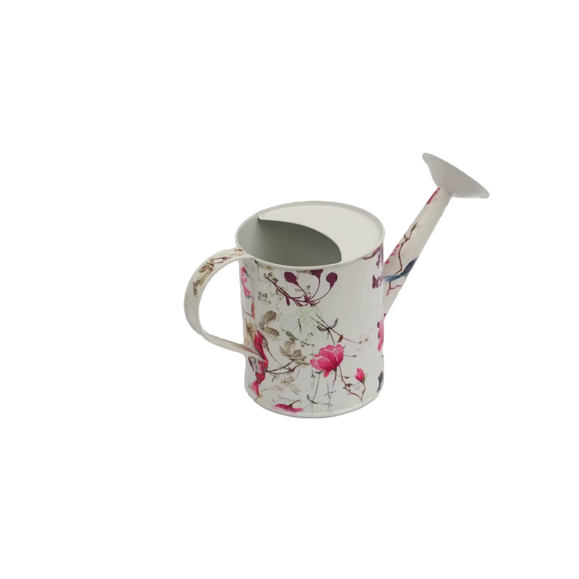 1.3L Various Printed Pattern Outdoor Irrigation Tools Vintage Iron Metal Garden Watering Can Kettle For Flower
