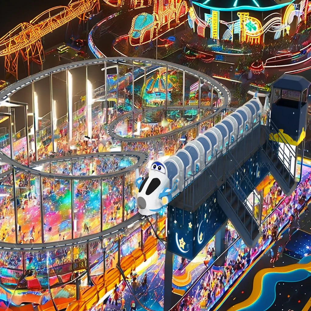 22 Seats Roller Coaster Track for Kids Amusement Park Ride for Sale Track Length 116 Meters