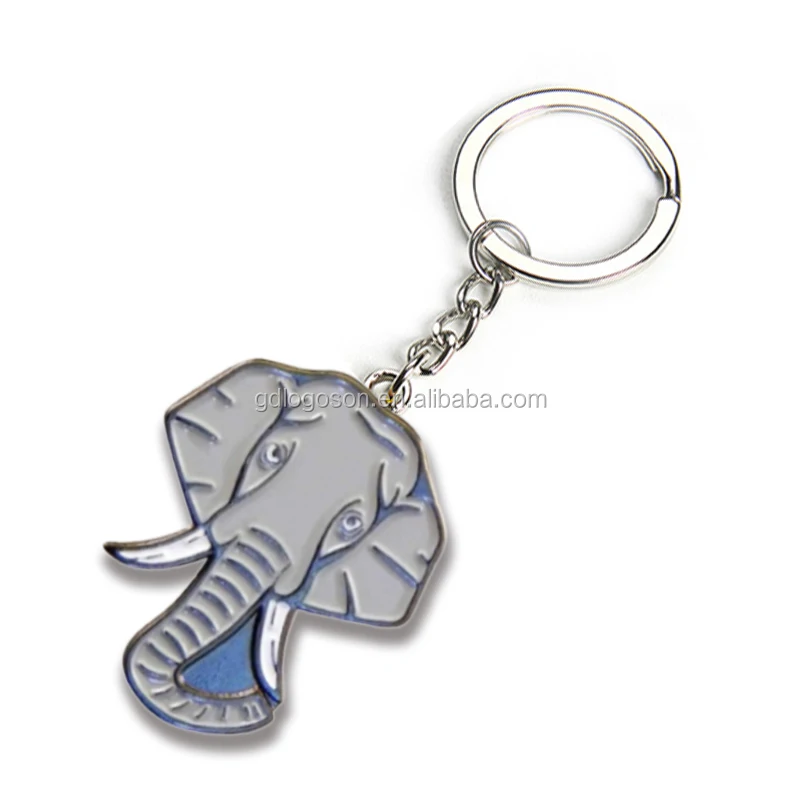 BSCI Factory Custom Animals Keyrings Metal Lion King Keychain Wild Animal Shaped Keychains for Zoo Theme Park