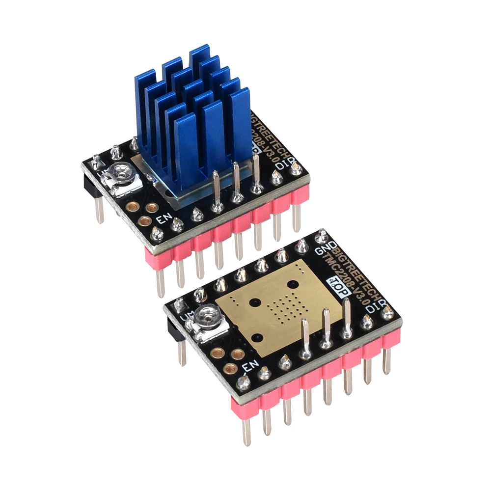 Высокоточный шаговый Драйвер TMC2209 V1.2 для Ender 3 SKR V1.3 Mini E3-тихая работа улучшенное охлаждение