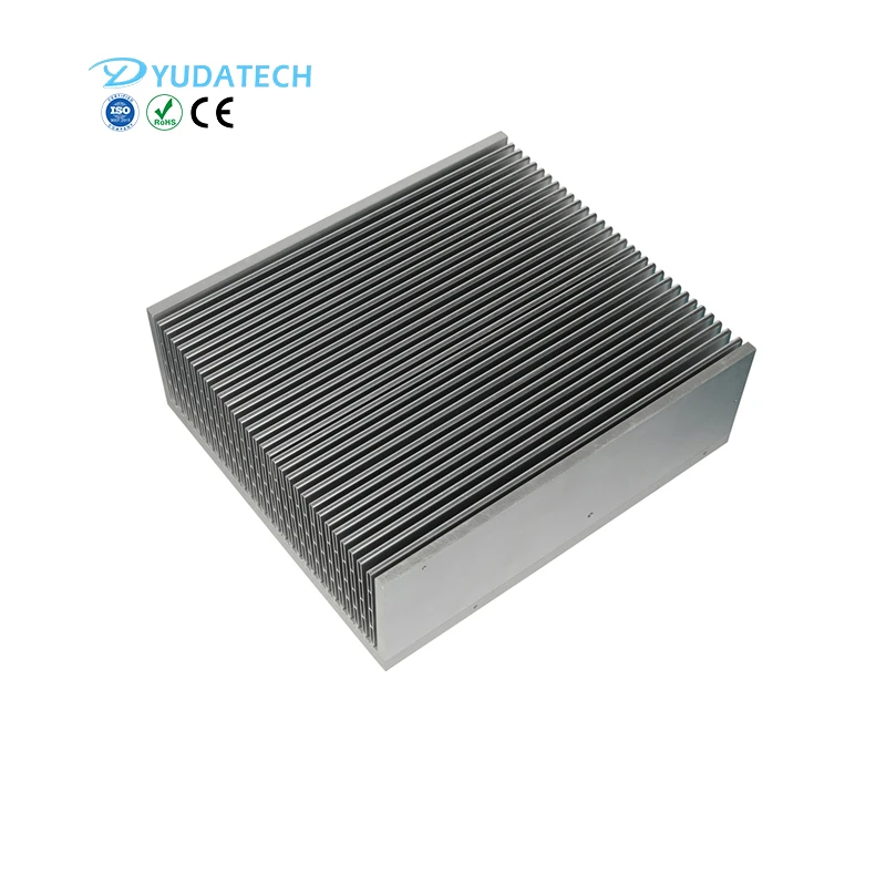 Customize Inverter cooling heatsink CNC aluminium profiles bonded fin Insert fin heat sink