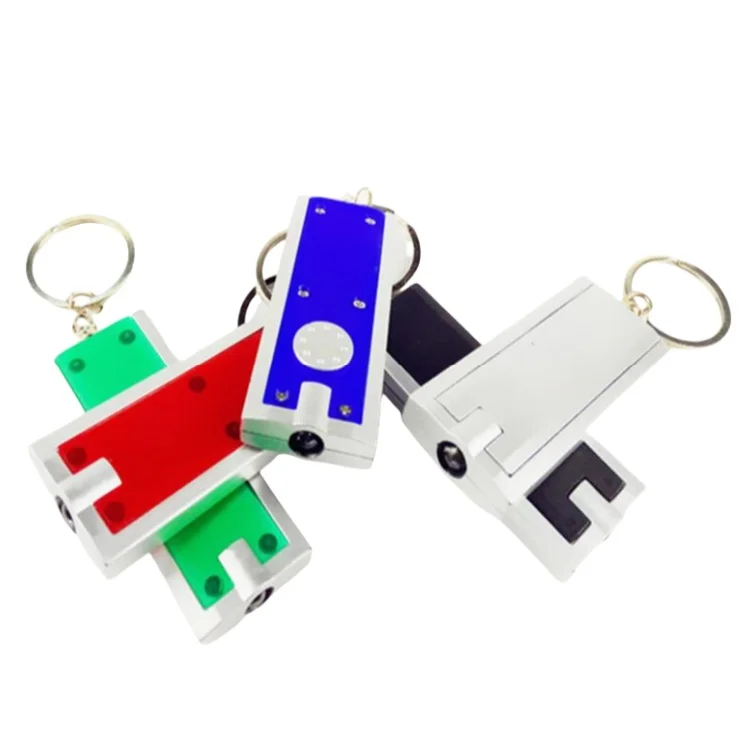 Custom Led Keyring Mini Led Light Keychain Led Rectangular Keychain