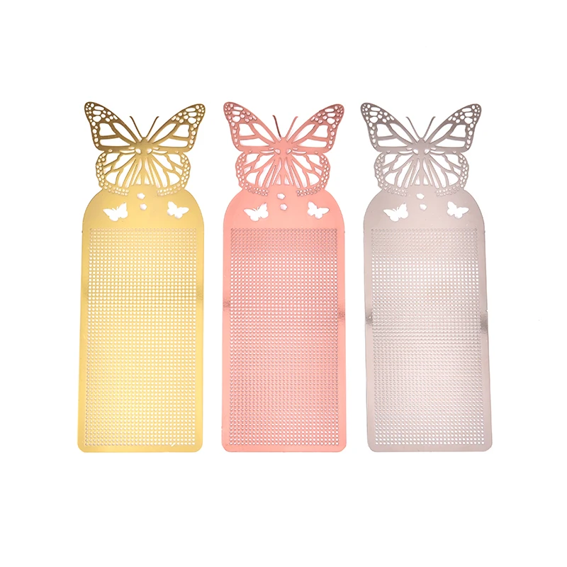 1PC Cute Butterfly Cross Stitch Metal Bookmark for Book Paper DIY Needlework Embroidery Crafts Magnetic Bookmarks