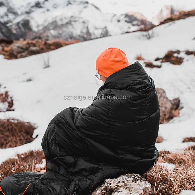 High Quality Outdoor Camping Puffy Duck Down/goose Down Quilt/travel Blanket