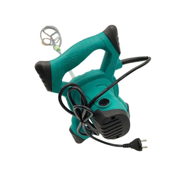 Concrete Paint Mixer Machine Electric Speed Control Handheld Paint Cement Plaster Mortar Coating Mixer Putty Powder Mixing