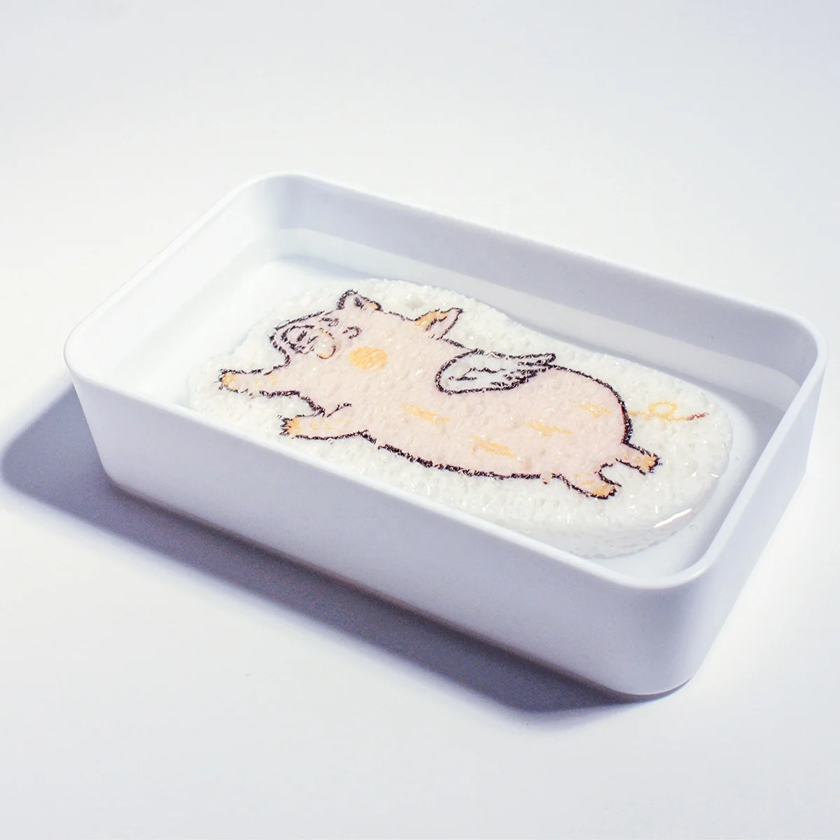 Inventory Clearance Lovely Tiger Reusable Biodegradable Dishwashing Natural Luffa Compressed Cellulose Cleansing Sponge