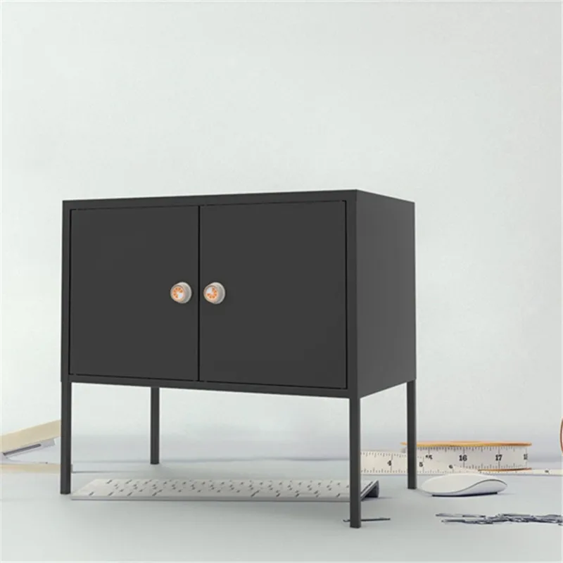 Indoor Outdoor Water-Proof Storage Organizer Metal Chest with Removable Legs Bathroom Living Room Combination Cabinet