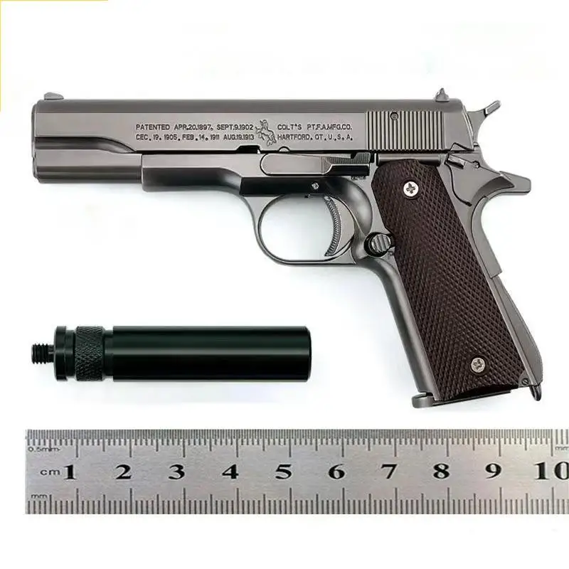 TS 1:2.05 ejection throwing alloy model cannot fired detachable Colt 1911 gun metal pistol model