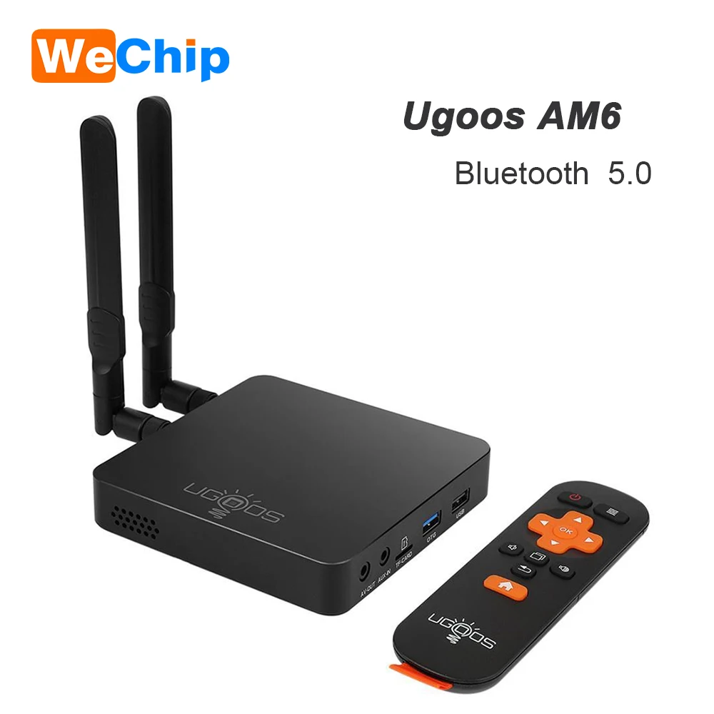 Hot selling Russian ugoos AM6 Android 9.0 1000mbps android rtc tv boxes s922x